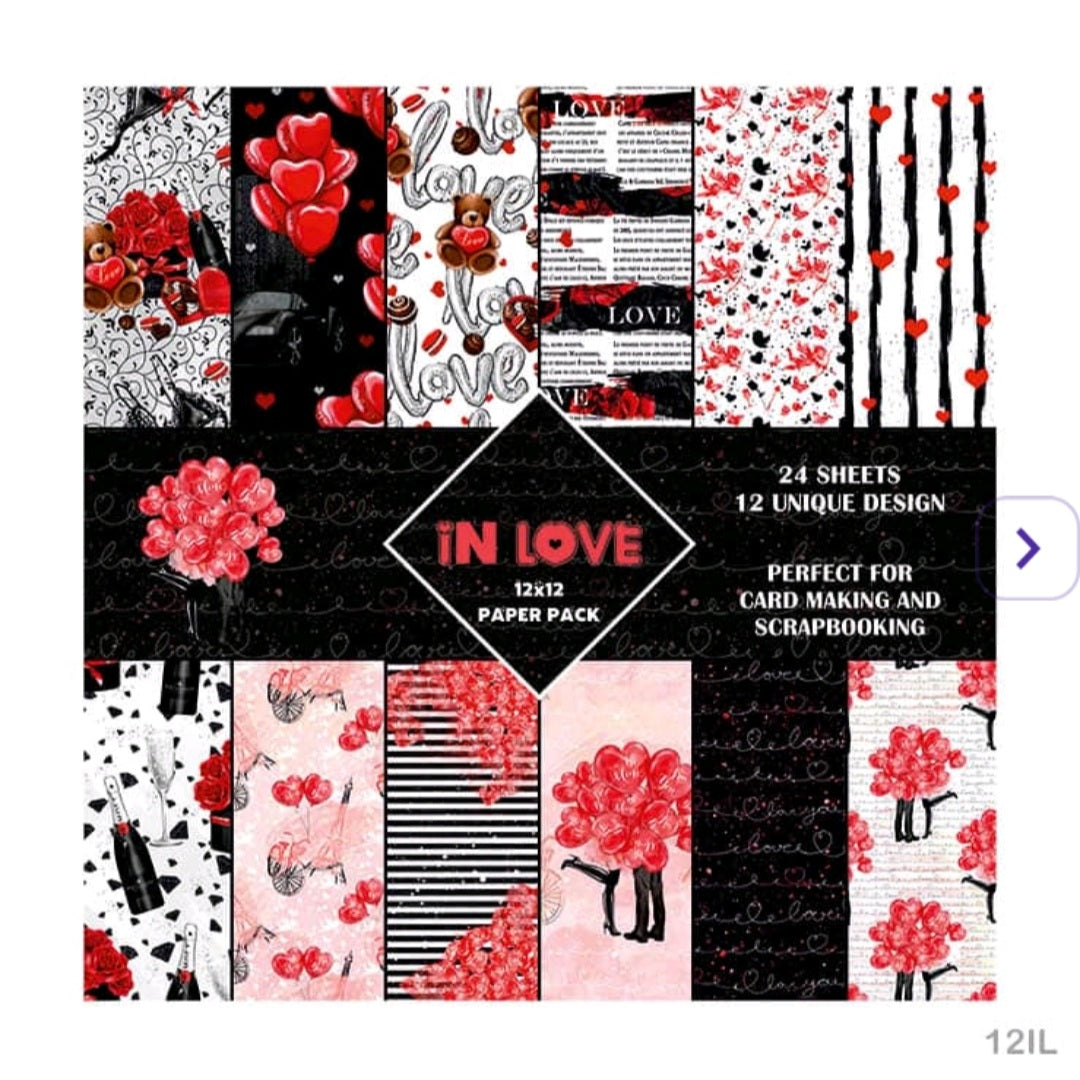 Pattern Paper Pack In Love