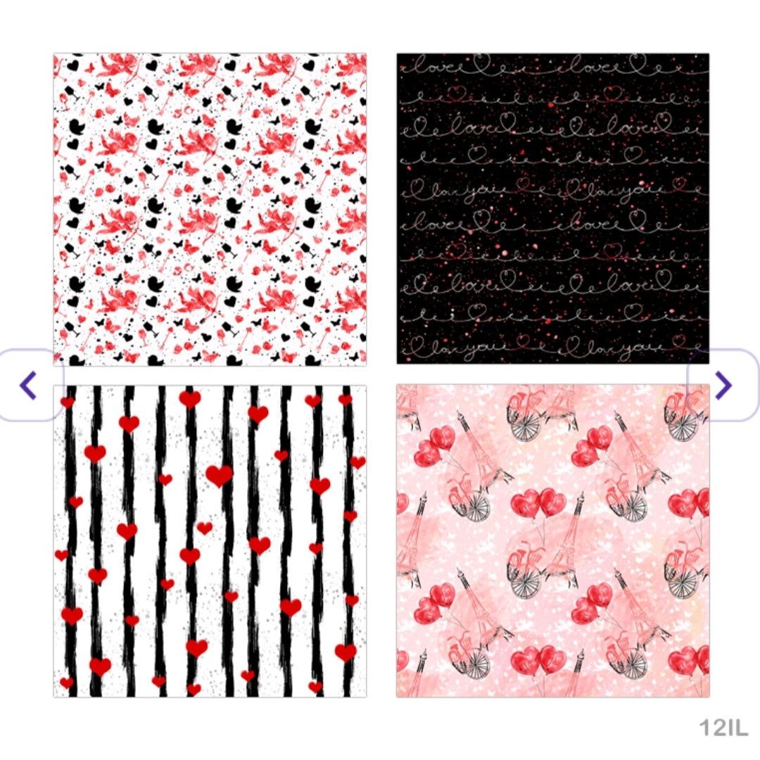 Pattern Paper Pack In Love