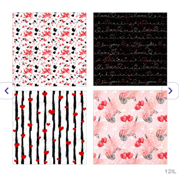 Pattern Paper Pack In Love