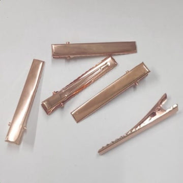 Rose Gold Metal Hair Clip- Hair pin- 45 mm
