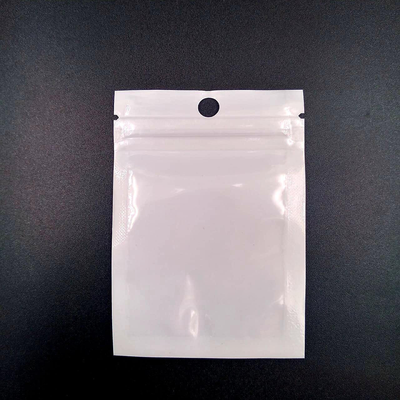 White Ziplock Pouch 7x10