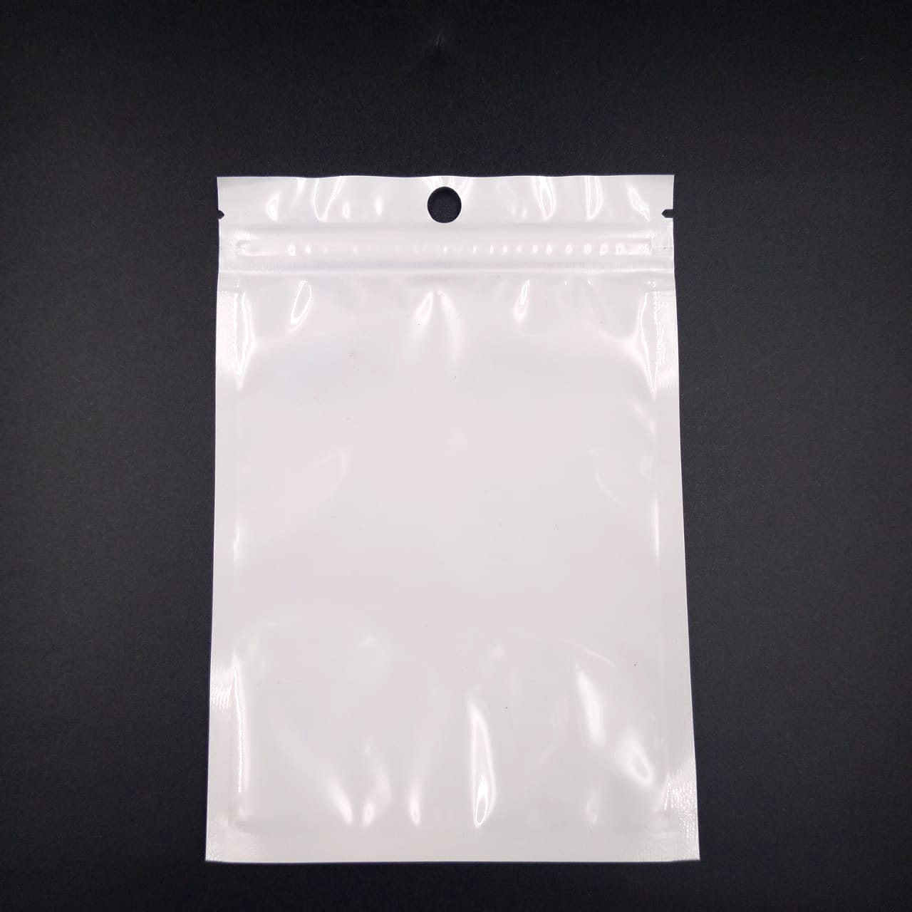 White Ziplock Pouch - 10.5 x 15