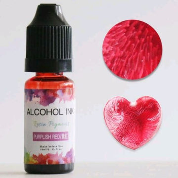 3D Alcohol ink - Purplish Red