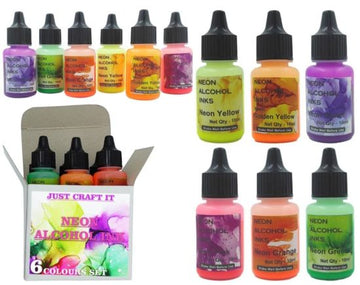 Neon Alcohol ink set of 6