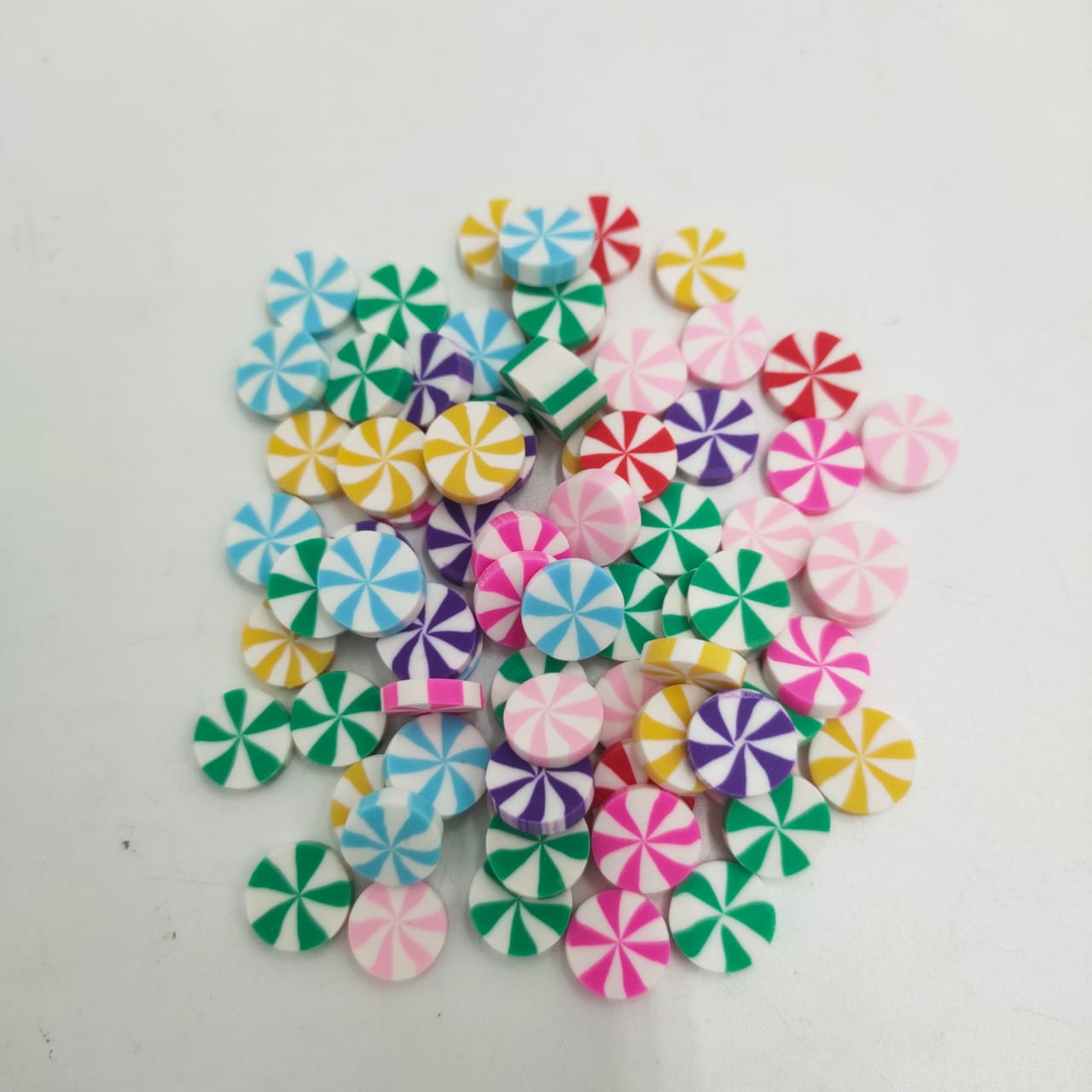 Polymer Shaker Fillers- Candy Slices- Large