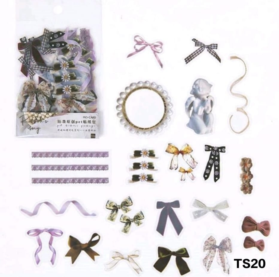 Transparent Sticker Cutouts- Cute Bows