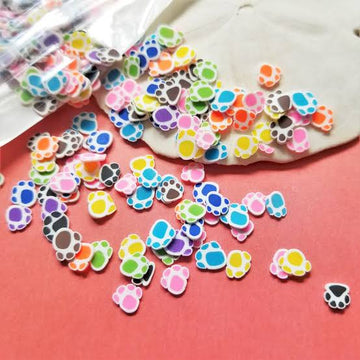 Polymer Shaker Fillers- Cute Paws