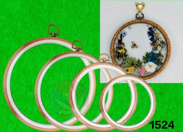 Round Embroidery Rings- Set of 4