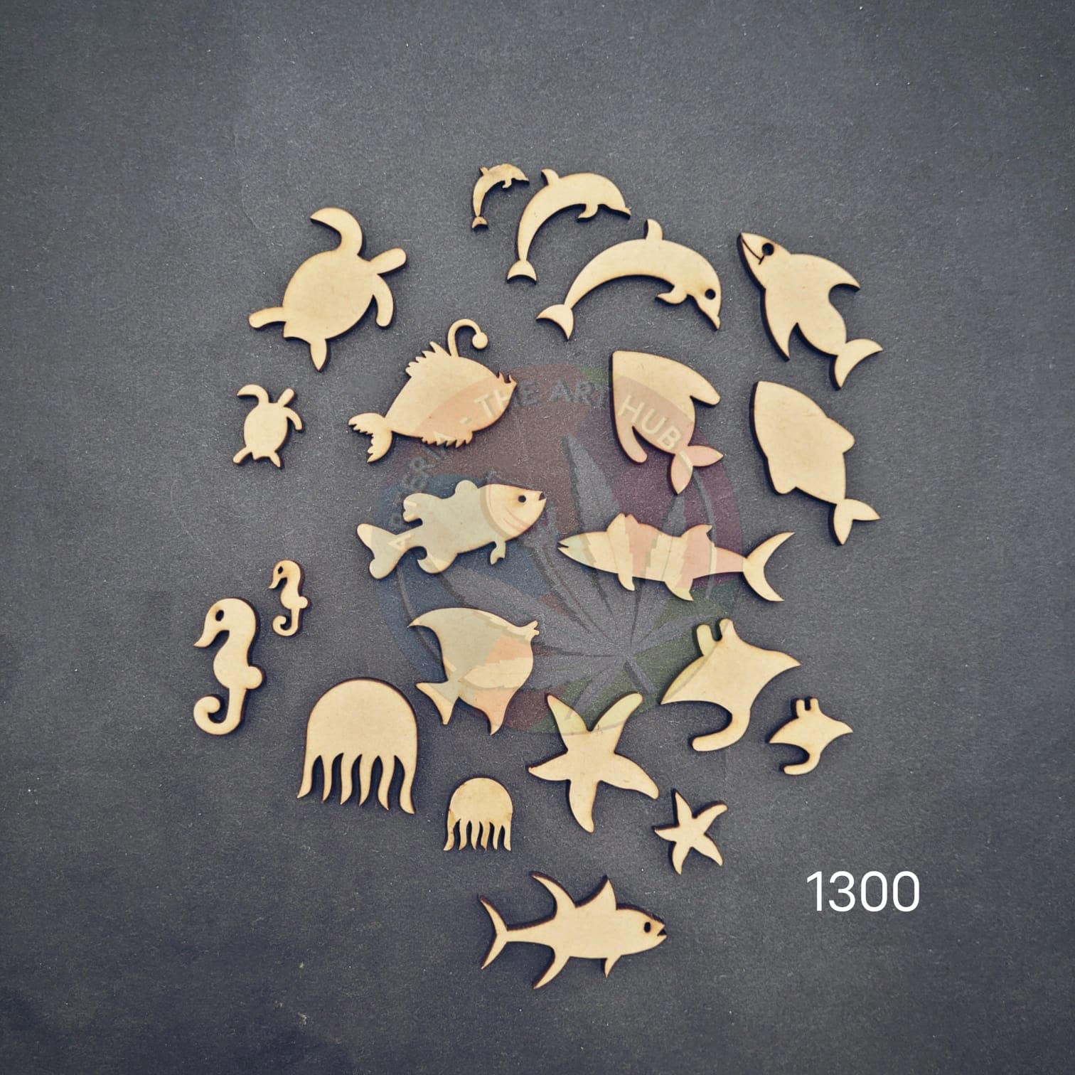 Mdf Sea creatures 21 pc