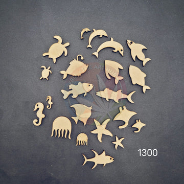 Mdf Sea creatures 21 pc