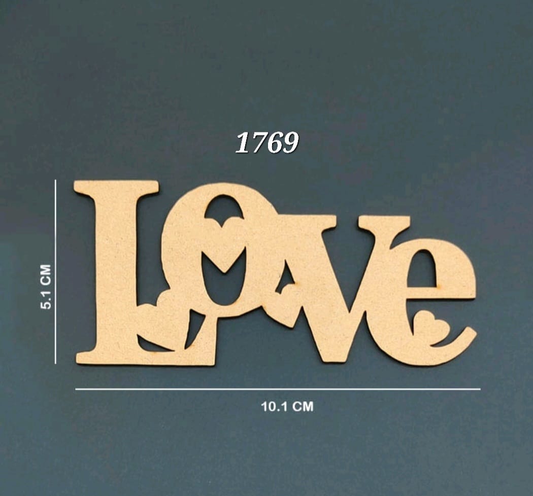 Love MDF Sign