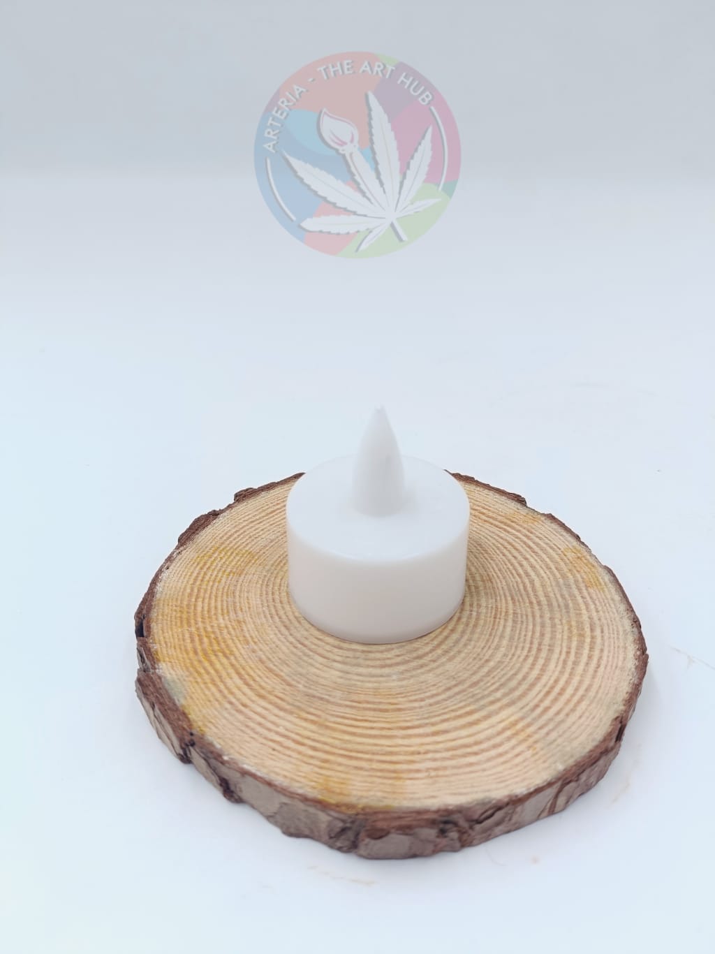 Wax tea light white candle [unscented]