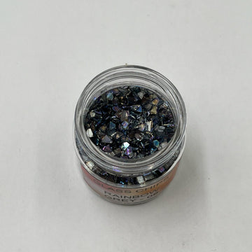 Rainbow glass chips - Grey
