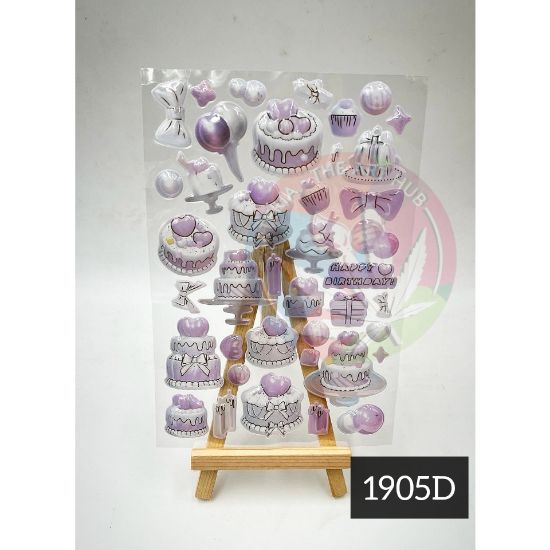 3D stickers - Happy birthday party theme