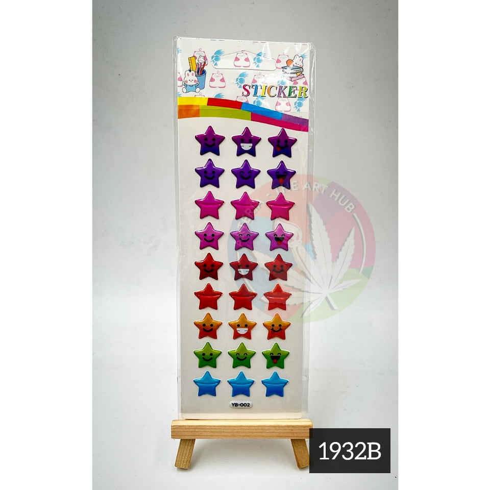 Cute embossed stickers 1