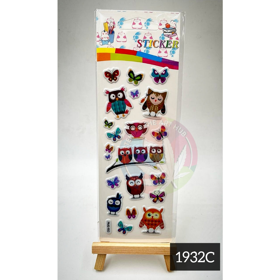 Cute embossed stickers 1