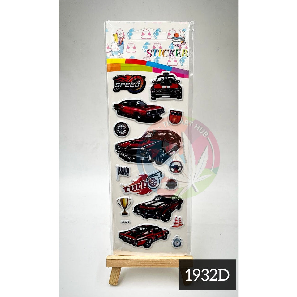 Cute embossed stickers 1