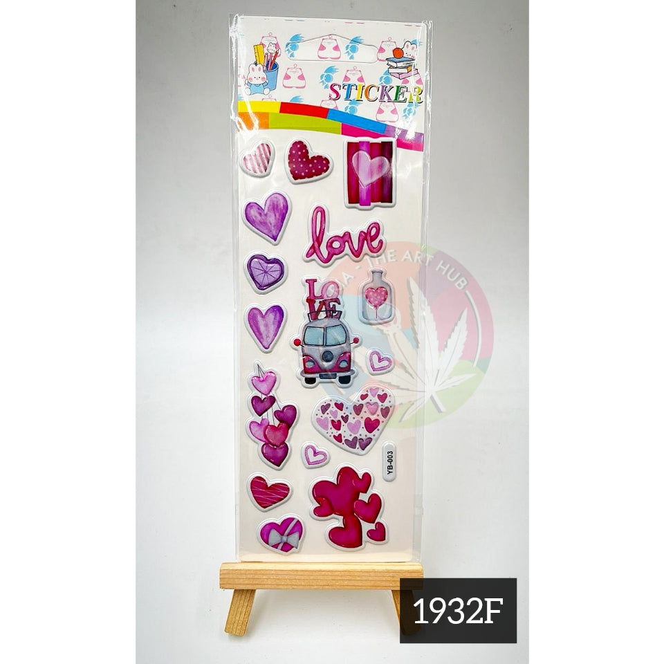 Cute embossed stickers 1