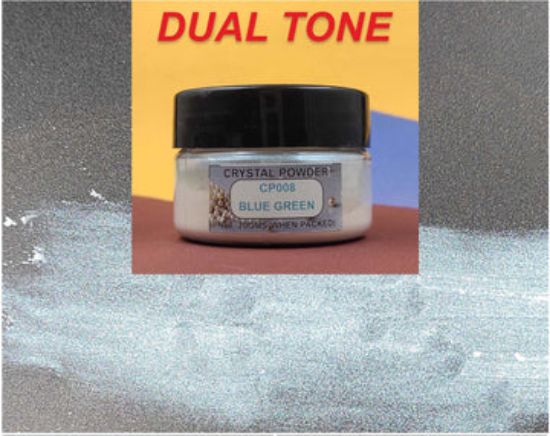 Two Tone Blue Green Crystal Powder