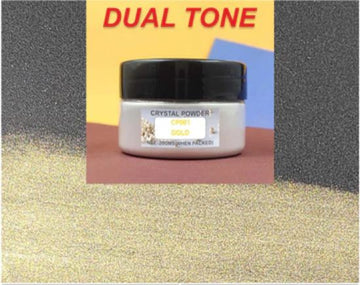 Two Tone Gold Crystal Powder