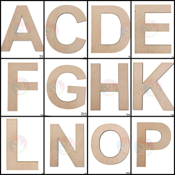 6" MDF Monogram Letter