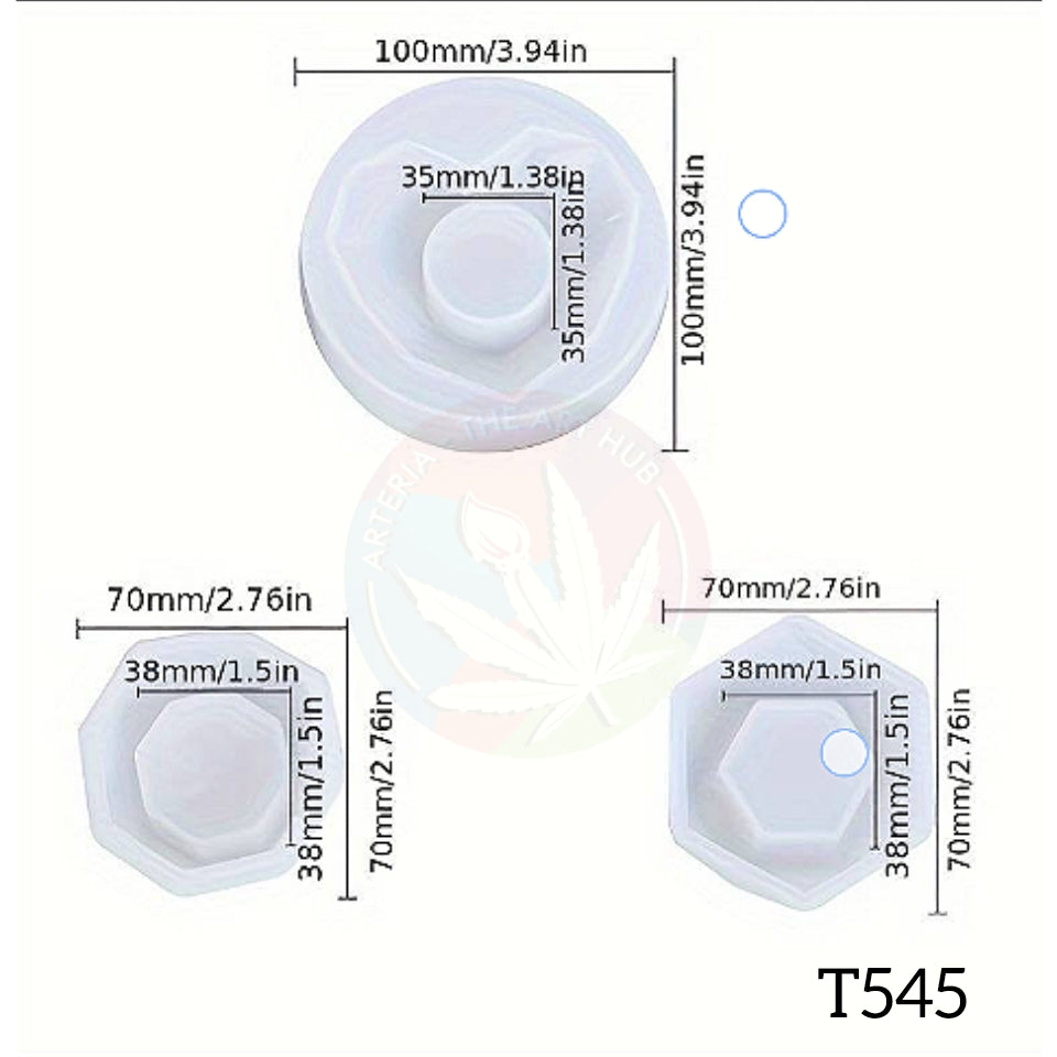 Tea Light Holder Moulds- Set of 3