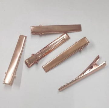 Rose Gold Metal Hair Clip- Hair pin- 50 mm