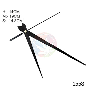 Plain Clock Hands- Clock Needles - BIG- Black