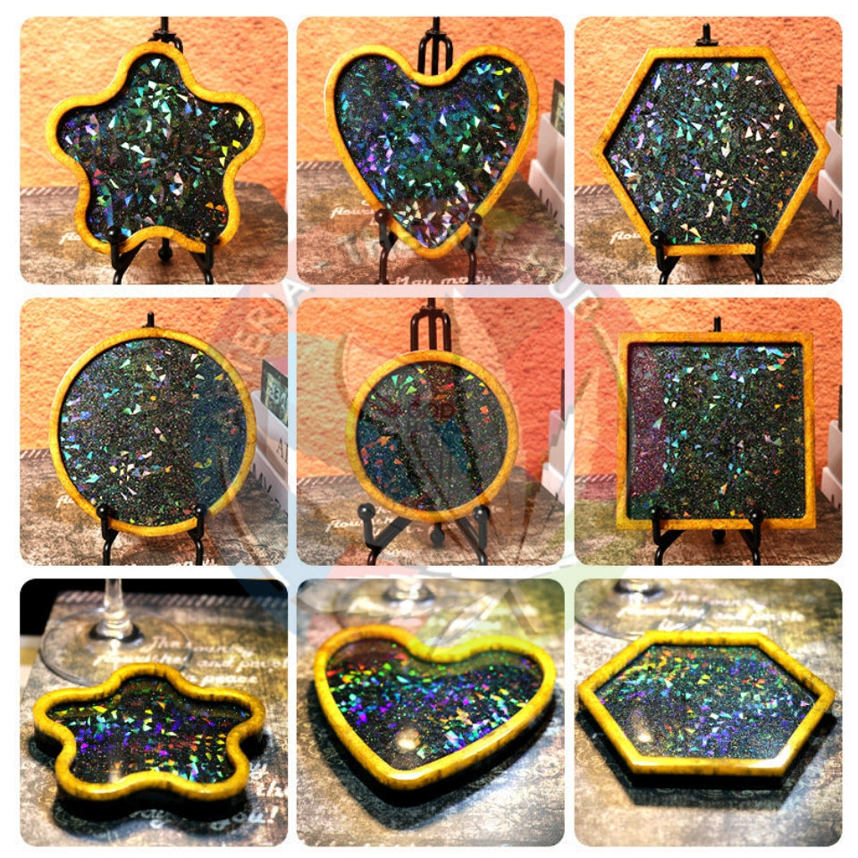 Holographic Flower Trinklet Coaster
