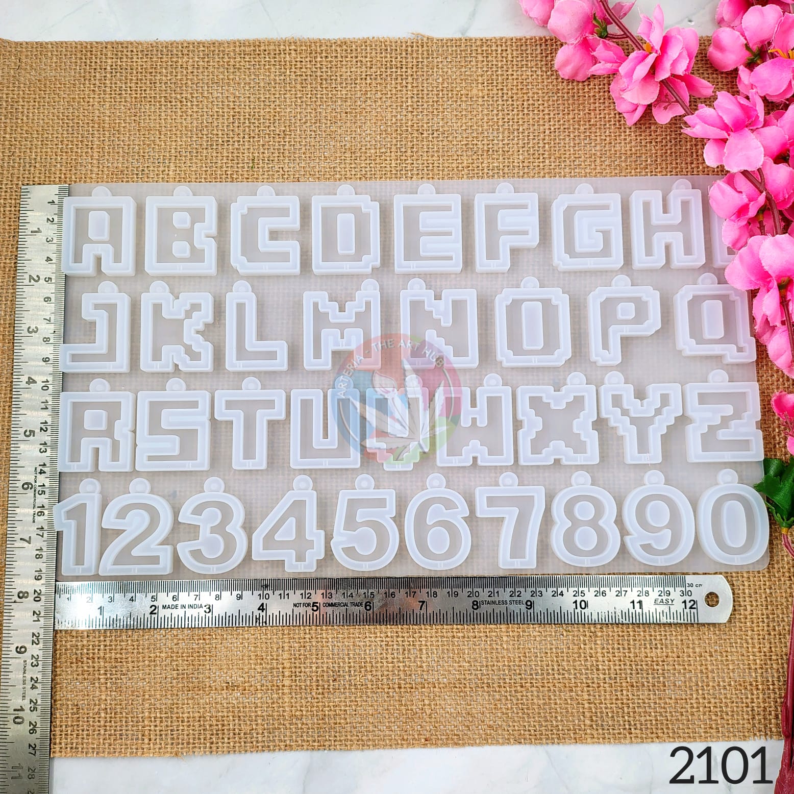 Pixels Alphabets Mould- Shakers