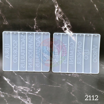 Zodiac Sign Bookmark Mould- Set of 2