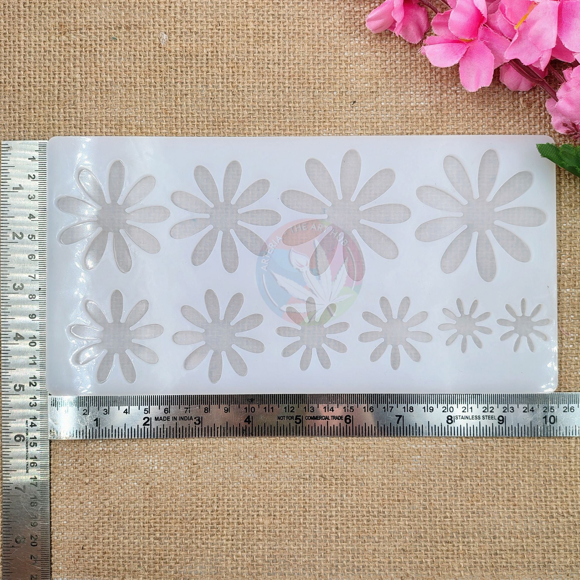 10 Cavity 3D Flower Mould