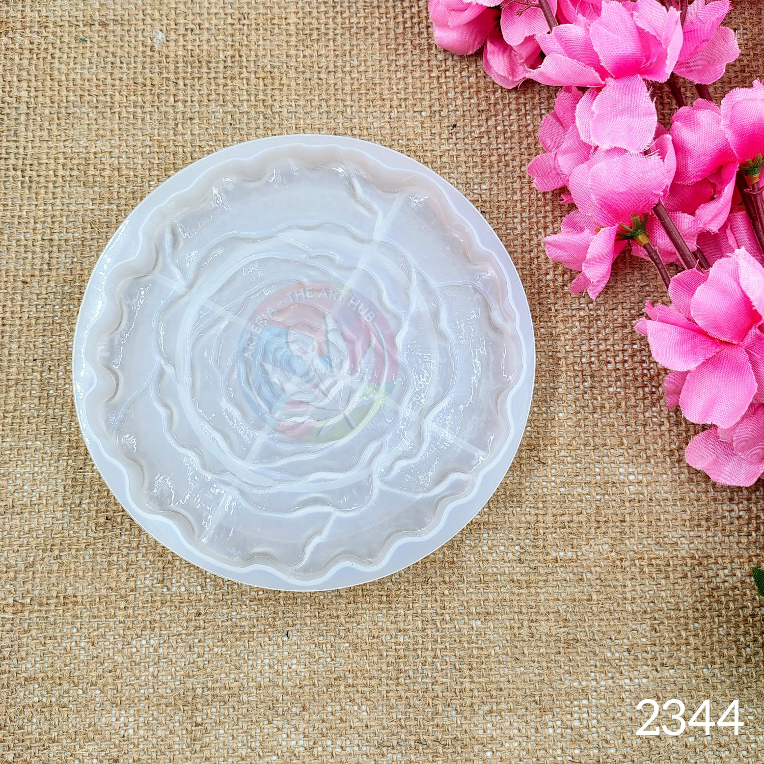 Rose flower coaster mould