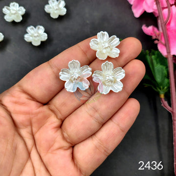 Pearl White Flower - Pack of 10