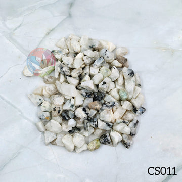 White Rainbow Moons Natural Stone