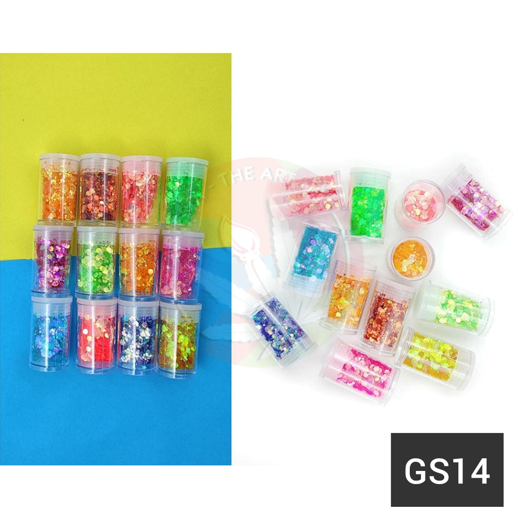 Fluoresent Chunks - set of 12