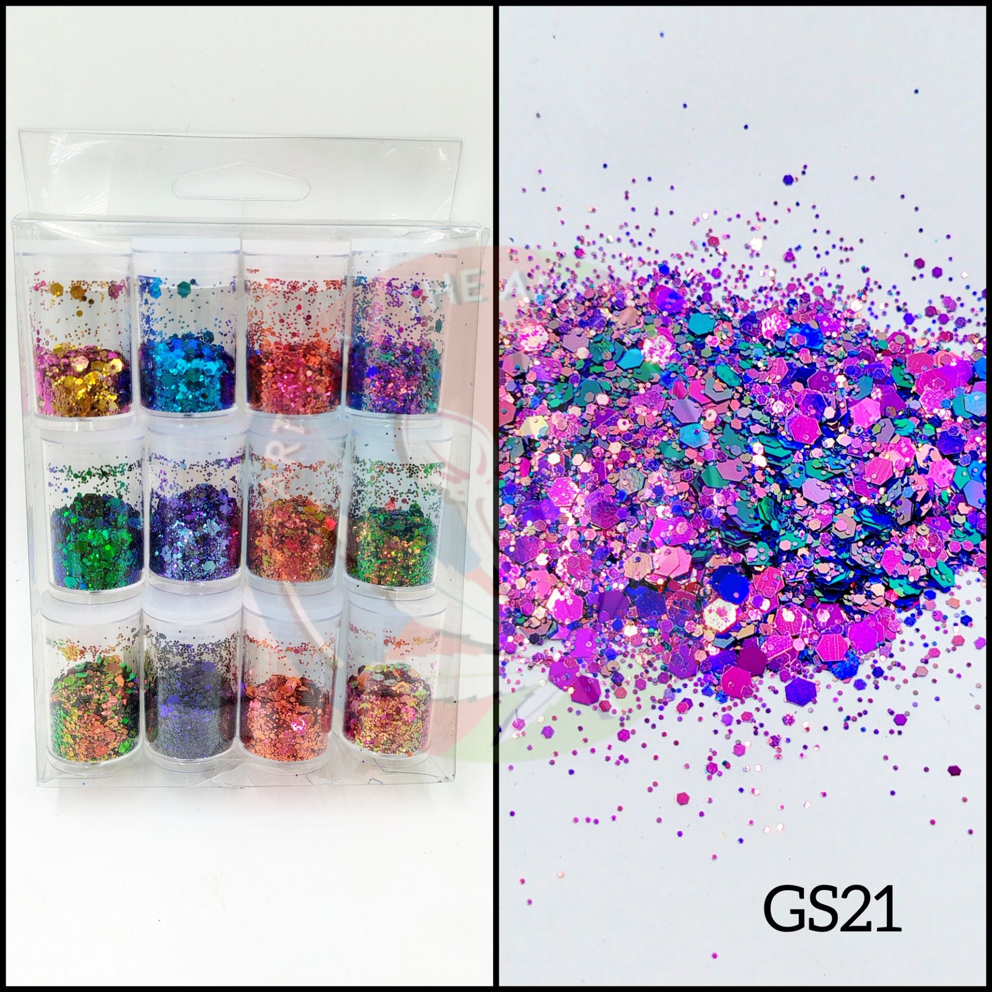 Chameleon Glitter Chunks - Set of 12