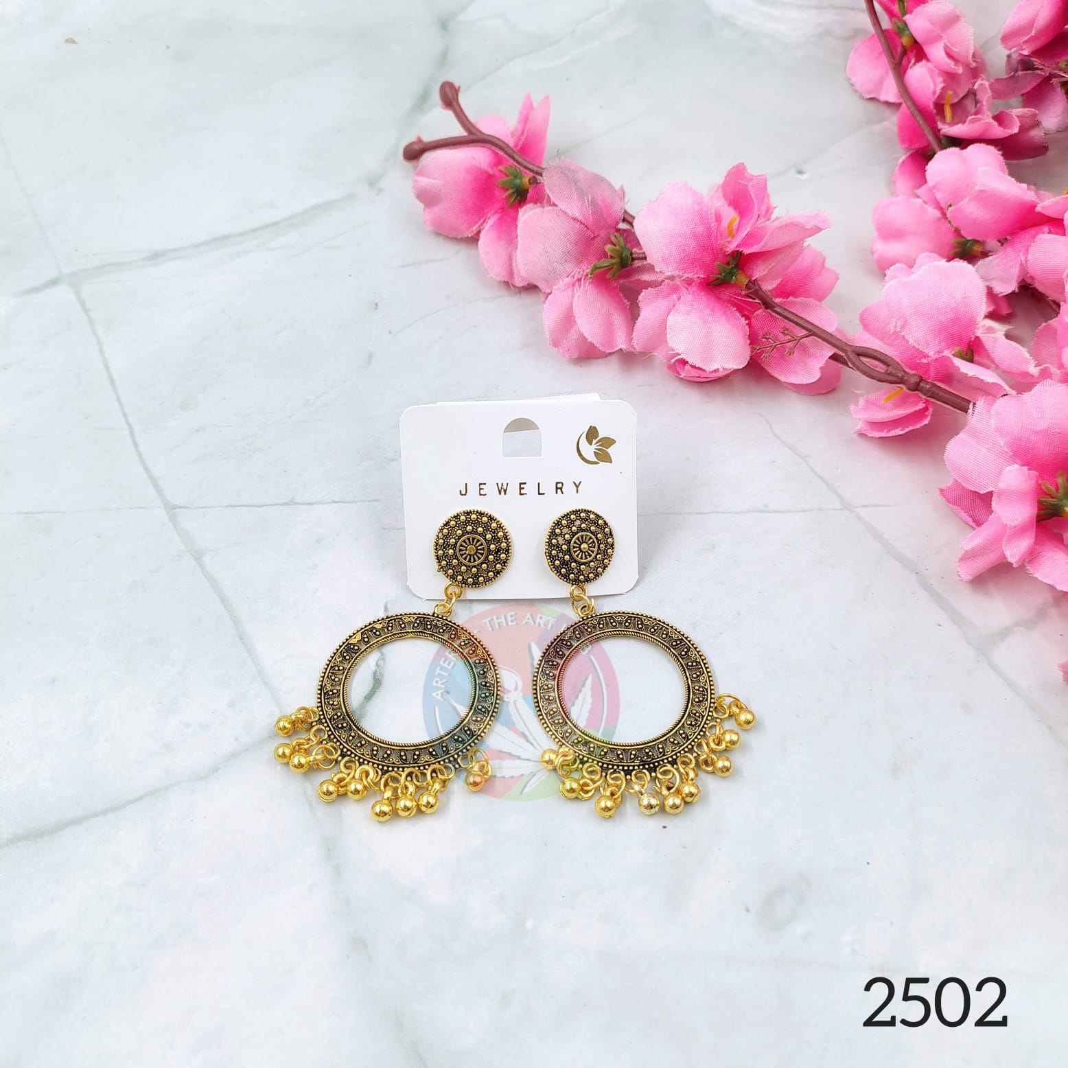 Oxidised Jhumka Gold - 2