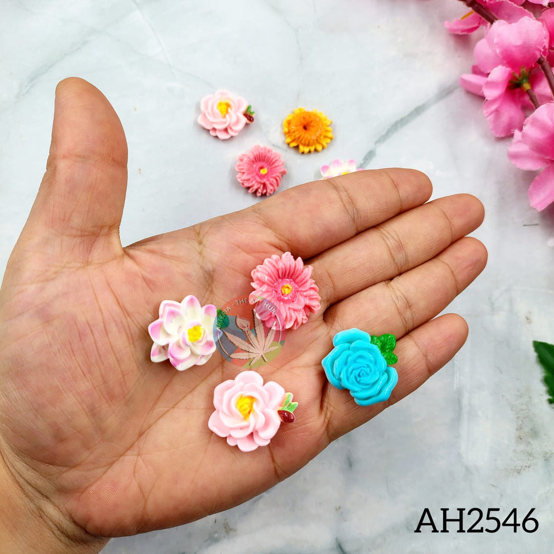 3D decorative glossy flowers 2