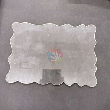 Transparent Acrylic Agate Rectangle Frame Base 7x5
