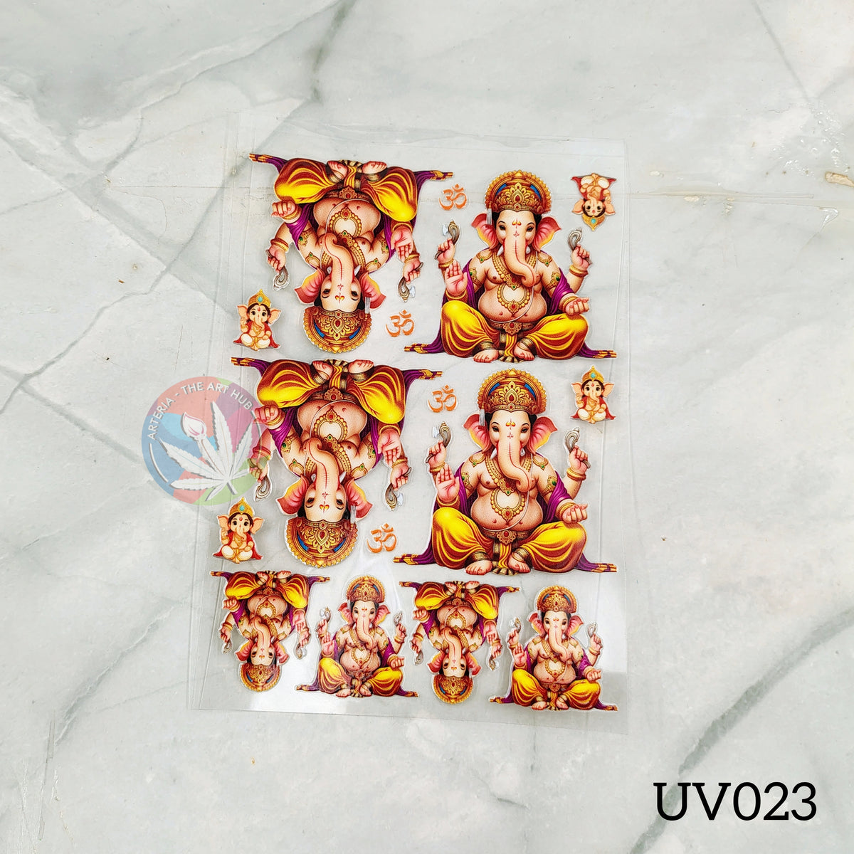 UV DTF Sticker - Detailed Ganesh Ji