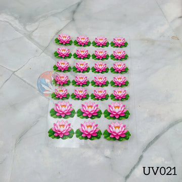 UV DTF Sticker - Pink Lotus