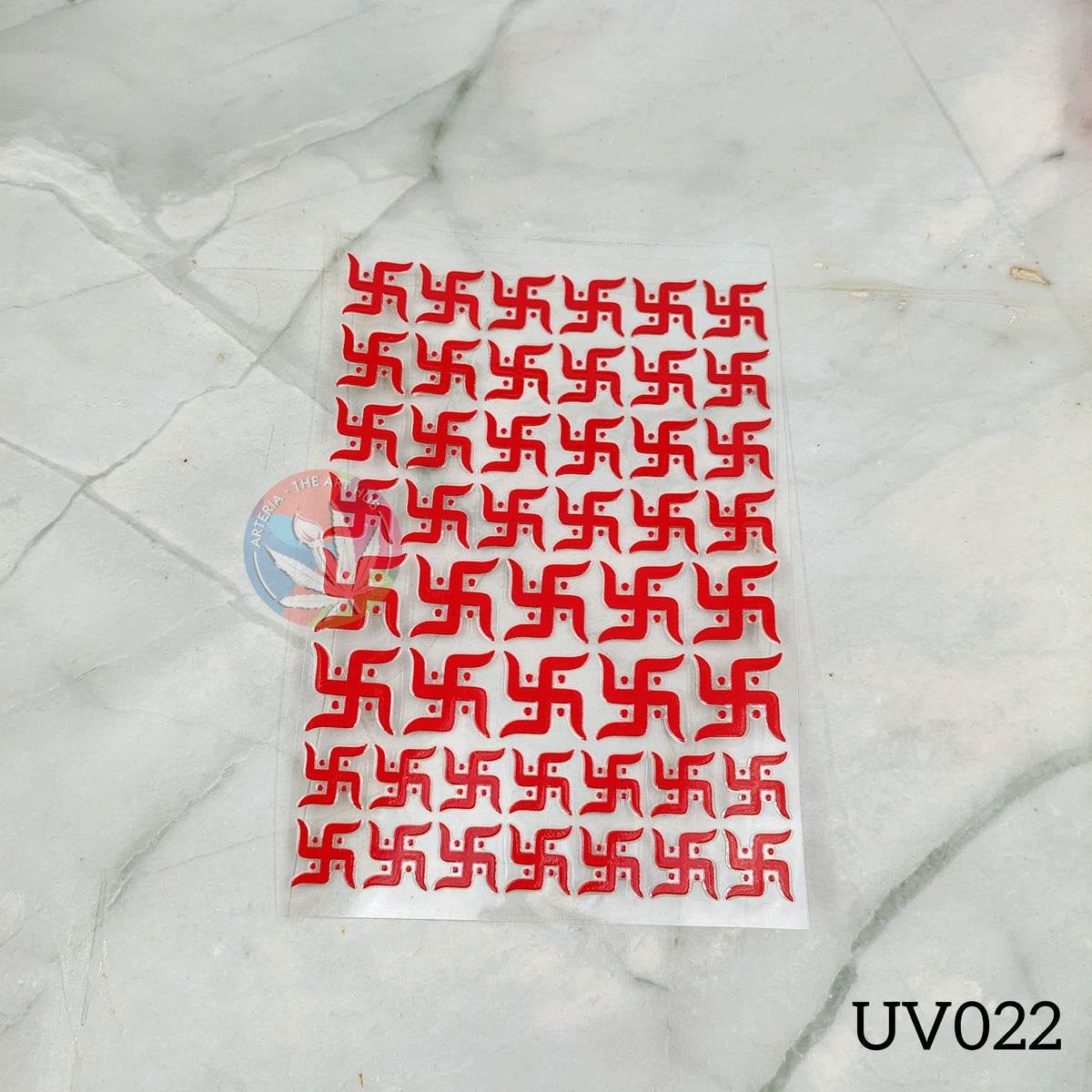 UV DTF Sticker - Red Swastik