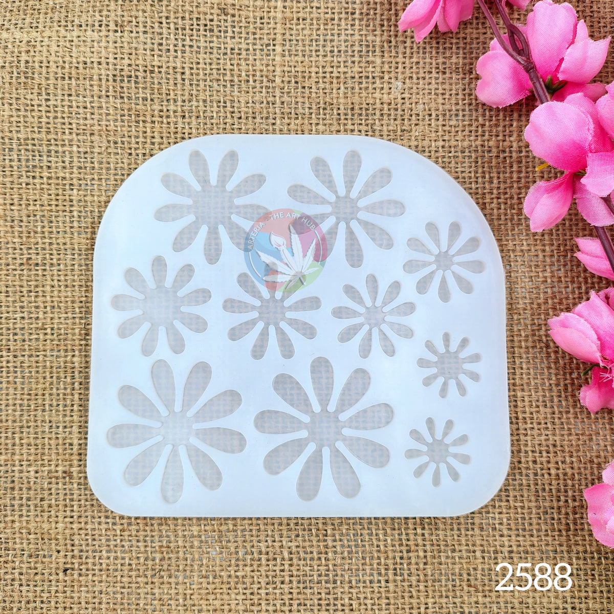 13 Cavity 3D Flower Mould