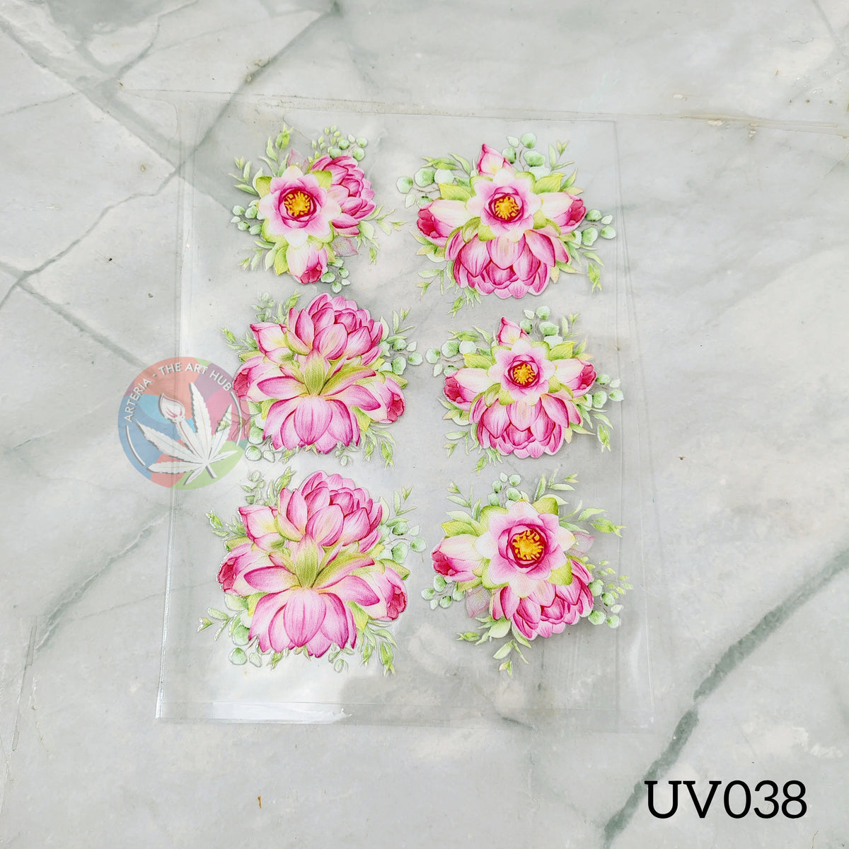 UV DTF Sticker - Lotus Bouquet
