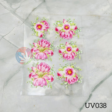 UV DTF Sticker - Lotus Bouquet