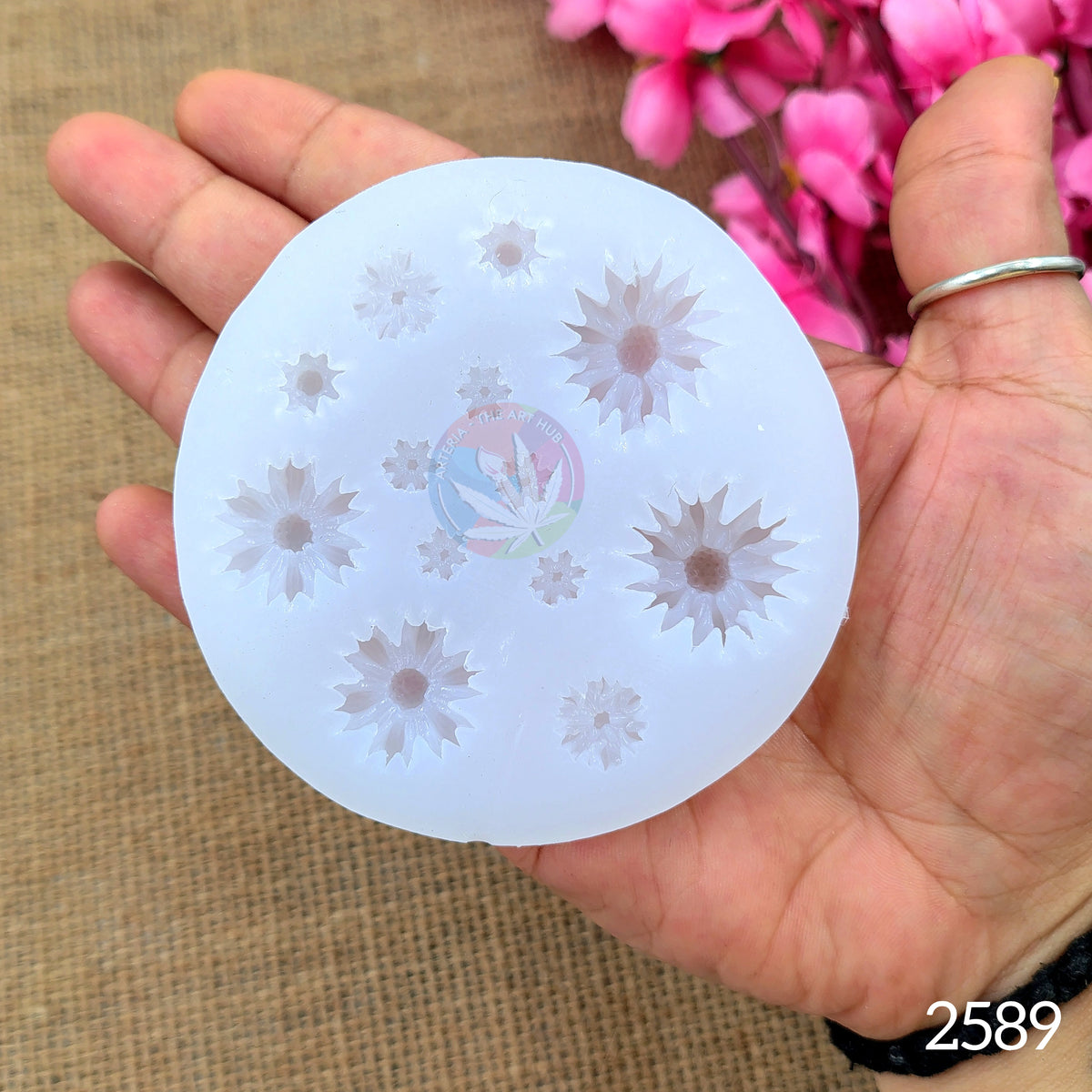 10 Cavity 3D Flower Mould